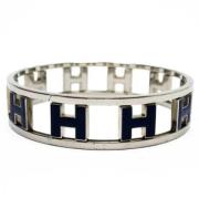 Hermès Vintage Begagnat Hermès armband i silvermetall Gray, Unisex