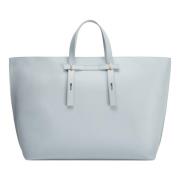 Furla Anpassningsbar Giove XL Tote med Utbytbara Handtag Blue, Dam