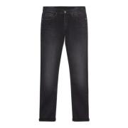 Dondup Slim-fit Svarta Jeans med Modern Look Black, Herr