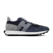 Hogan Mörkblå Kalvskinn H601 Låga Sneakers Blue, Herr