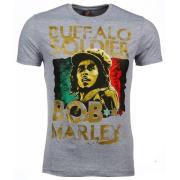 Local Fanatic Bob Marley Buffalo Soldier - Herr T Shirt - 51010G Gray,...