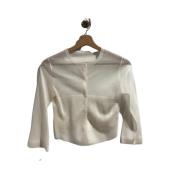 Alaïa Pre-owned Pre-owned Silke toppar Beige, Dam