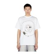 Honey Fucking Dijon Basquiat Grafiskt Tryck T-shirt White, Herr