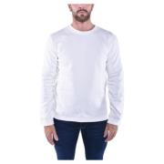 Dondup Crewneck Sweatshirt med Logo White, Herr