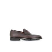 Santoni Brun Hammare Läder Sandaler Brown, Herr