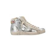 Philippe Model Iridescent Studded Hög Top Sneakers Gray, Dam