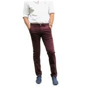 Mason's Slim Fit Sammet Bomull Chino Byxor Red, Herr