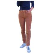 Islow Eryn Corduroy Slim Byxor Brown, Dam