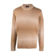 Roberto Collina Round-neck Knitwear Beige, Herr