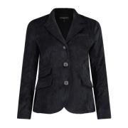 Rag & Bone Cord Blazer med tidlös elegans Black, Dam