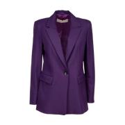 Iblues Lila Spezia Blazer med knappstängning Purple, Dam