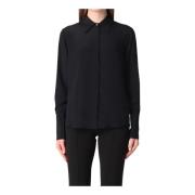 Liu Jo Silk Blandning Dam Skjorta Black, Dam