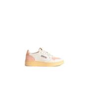 Autry Rosa Mocka och Läder Sneakers Pink, Dam