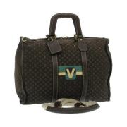 Louis Vuitton Vintage Förhandsägd Brunt Lerret Louis Vuitton Keepall B...