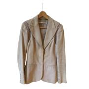 Stella McCartney Pre-owned Pre-owned Sammet ytterklder Beige, Dam