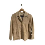 Versace Pre-owned Pre-owned Mocka ytterklder Beige, Dam