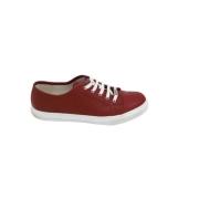 Gucci Vintage Röda Läder Avslappnade Sneakers Red, Dam