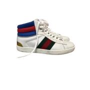 Gucci Vintage Pre-owned Läder sneakers White, Herr