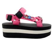 Marni Canvas sandaler Pink, Dam