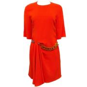 Stella McCartney Pre-owned Pre-owned Tyg klnningar Orange, Dam