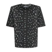 The Attico ‘Bella’ T-shirt Black, Dam