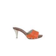 Dolce & Gabbana Pre-owned Pre-owned Sandaler Orange, Dam