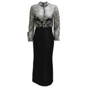 Carolina Herrera Pre-owned Pre-owned Polyester klnningar Black, Dam