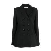 Philosophy di Lorenzo Serafini Tidlös Charm Dubbelknäppt Blazer Black,...