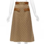 Gucci Vintage Pre-owned Tyg nederdelar Brown, Dam