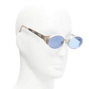 Jean Paul Gaultier Pre-owned Pre-owned Metall solglasgon Blue, Dam