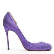 Christian Louboutin Pre-owned Pre-owned Läder klackskor Purple, Dam