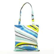 Emilio Pucci Pre-owned Pre-owned Bomull handvskor Blue, Dam