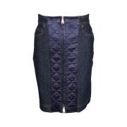 Fendi Vintage Pre-owned Bomull nederdelar Blue, Dam