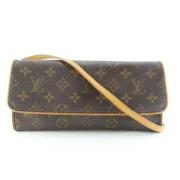 Louis Vuitton Vintage Brun Läder Louis Vuitton Axelväskor Brown, Dam