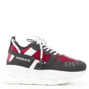 Versace Pre-owned Pre-owned Tyg sneakers Black, Dam