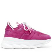 Versace Pre-owned Pre-owned Tyg sneakers Pink, Dam