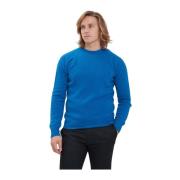 Altea Crew Neck Sweater Blue, Herr