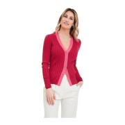 Gran Sasso Bicolor Cardigan Pink, Dam