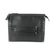 Valentino Vintage Pre-owned Läder kuvertvskor Black, Dam