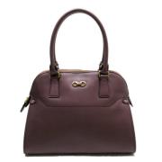 Salvatore Ferragamo Pre-owned Förägda läderhandväskor Purple, Dam