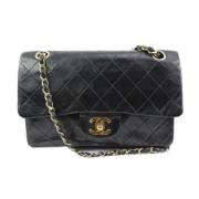 Chanel Vintage Begagnad Axelväska Black, Dam