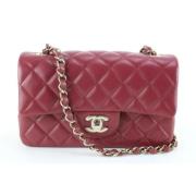 Chanel Vintage Andrahands Axelväska Red, Dam