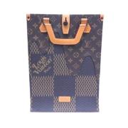Louis Vuitton Vintage Förägda Canvas Mini Tote väska Brown, Dam