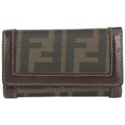 Fendi Vintage Pre-owned Canvas hem-och-kontorstillbehr Brown, Dam