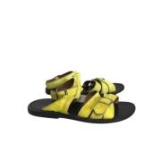 Marni Pre-owned Pre-owned Läder sandaler Yellow, Dam