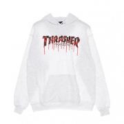 Thrasher Blod Drip Hoodie - Streetwear Kollektion Gray, Herr