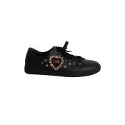 Dolce & Gabbana Pre-owned Pre-owned Läder sneakers Black, Dam