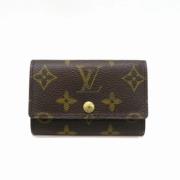 Louis Vuitton Vintage Pre-owned Belagd canvas nyckelhllare Black, Dam