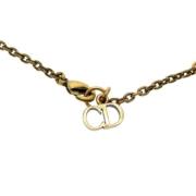 Dior Vintage Pre-owned Metall halsband Yellow, Dam