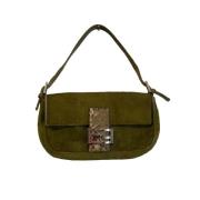 Fendi Vintage Pre-owned Ponnyhår fendi-vskor Green, Dam